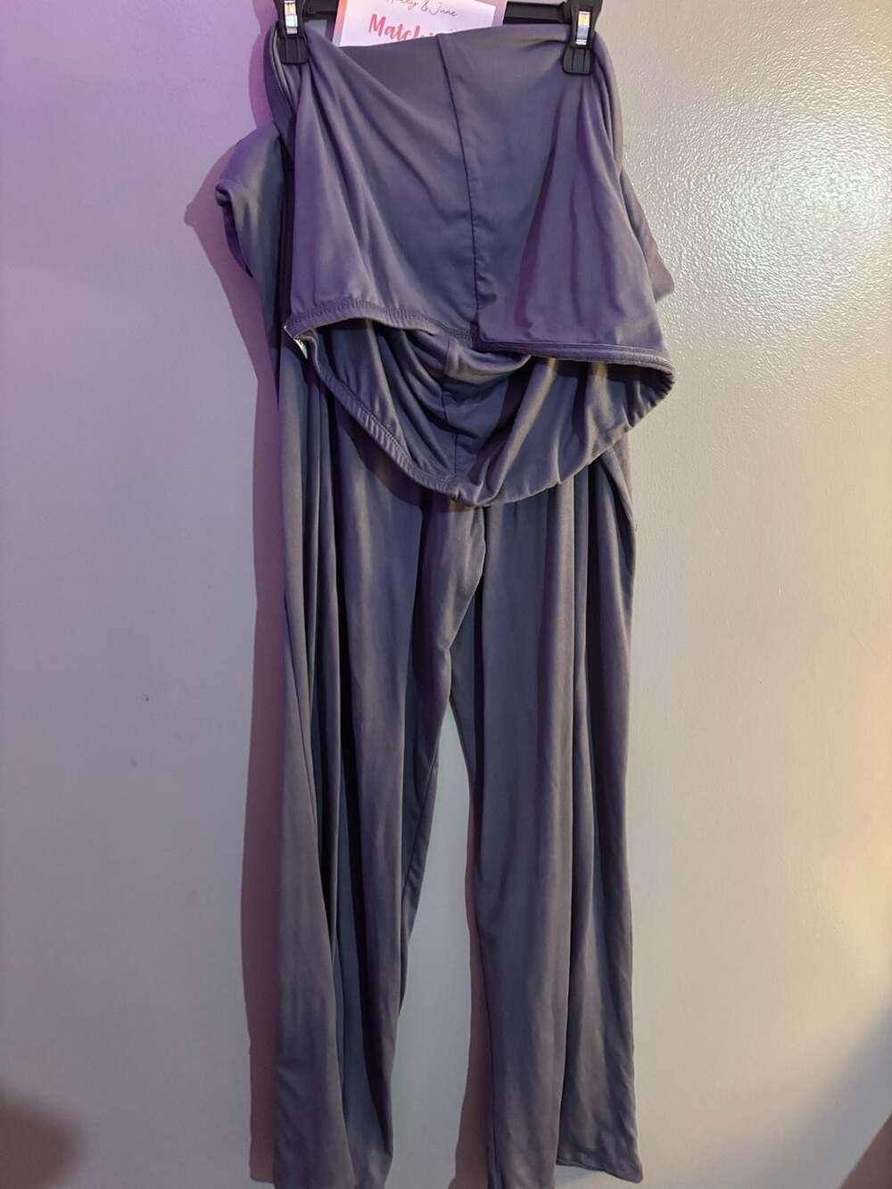 Haley & June Grey Matching Two-Piece Lounge Set XL